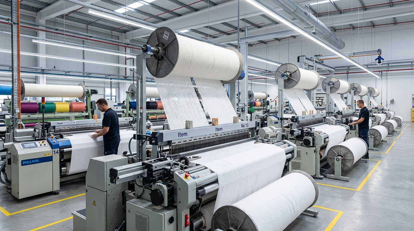 Textile Looms and Factory Weaving Facility